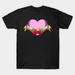 Heckin’ Kawaii-Gold Hearts T-Shirt